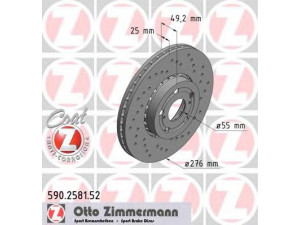 ZIMMERMANN 590.2581.52 stabdžių diskas 
 Dviratė transporto priemonės -> Stabdžių sistema -> Stabdžių diskai / priedai
43512-05060, 43512-20730