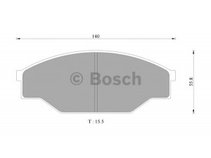 BOSCH 0 986 AB9 130 stabdžių trinkelių rinkinys, diskinis stabdys 
 Techninės priežiūros dalys -> Papildomas remontas
MR389509, 04465 26210, 04465 26270