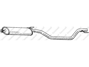 BOSAL 284-383 vidurinis duslintuvas 
 Išmetimo sistema -> Duslintuvas
13113874, 58 52 236, 58 52 573