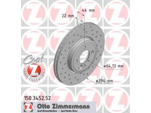 ZIMMERMANN 150.3452.52 stabdžių diskas 
 Dviratė transporto priemonės -> Stabdžių sistema -> Stabdžių diskai / priedai
3411 6 768 933, 3411 6 777 825