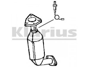 KLARIUS 321650 katalizatoriaus keitiklis 
 Išmetimo sistema -> Katalizatoriaus keitiklis
2895023460