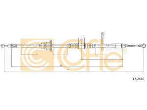 COFLE 17.2810 trosas, stovėjimo stabdys
MB140300