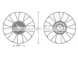 AVA QUALITY COOLING IVC118 sankaba, radiatoriaus ventiliatorius
41213626