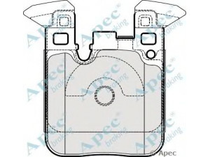 APEC braking PAD1943 stabdžių trinkelių rinkinys, diskinis stabdys 
 Techninės priežiūros dalys -> Papildomas remontas
34212284989, 34216855474