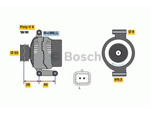 BOSCH 0 986 080 220 kintamosios srovės generatorius 
 Elektros įranga -> Kint. sr. generatorius/dalys -> Kintamosios srovės generatorius
23100-00QAC, 77 00 101 279, 77 00 422 237