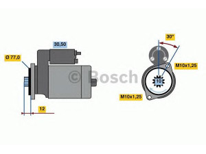 BOSCH 0 986 022 700 starteris 
 Elektros įranga -> Starterio sistema -> Starteris
1810A050, M 008 T 75071, M 008 T 75071 A
