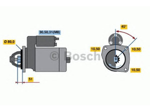 BOSCH 0 001 368 017 starteris 
 Elektros įranga -> Starterio sistema -> Starteris
1516759R