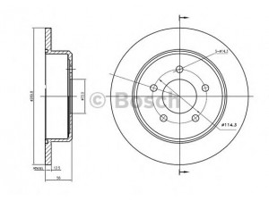 BOSCH 0 986 BB4 308 stabdžių diskas 
 Stabdžių sistema -> Diskinis stabdys -> Stabdžių diskas
04721 023, 04721 023AE, 04721 023AF