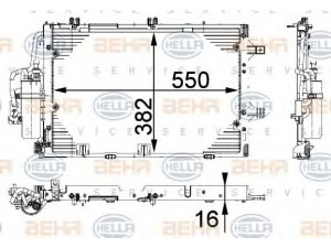 HELLA 8FC 351 301-194 kondensatorius, oro kondicionierius 
 Oro kondicionavimas -> Kondensatorius
13105999, 13189080, 18 50 092, 18 50 114