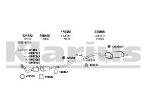 KLARIUS 630994E išmetimo sistema