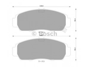 BOSCH 0 986 505 404 stabdžių trinkelių rinkinys, diskinis stabdys 
 Techninės priežiūros dalys -> Papildomas remontas
06450-S0K-J01, 06450-S0K-J02, 06450-S3N-J00