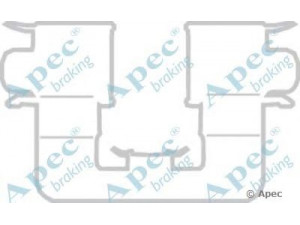 APEC braking KIT1167 priedų komplektas, stabdžių trinkelė 
 Stabdžių sistema -> Būgninis stabdys -> Dalys/priedai