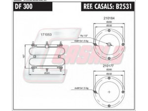 CASALS B2531 dėklas, pneumatinė pakaba 
 Pakaba -> Pneumatinė pakaba
881502, S45S53