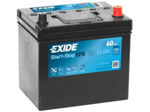 EXIDE EL604 starterio akumuliatorius; starterio akumuliatorius 
 Elektros įranga -> Akumuliatorius
PE1T-18-520-9B, 28800-YZZFA