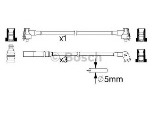 BOSCH 0 986 357 222 uždegimo laido komplektas 
 Kibirkšties / kaitinamasis uždegimas -> Uždegimo laidai/jungtys
19901 87B01 000, 19901 87B84, 19901 87B87