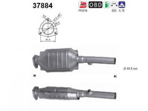 AS 37884 katalizatoriaus keitiklis 
 Išmetimo sistema -> Katalizatoriaus keitiklis
1J0253023X, 1J0253023X, 1J0253023X