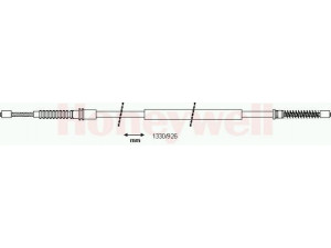 BENDIX 432896B trosas, stovėjimo stabdys 
 Stabdžių sistema -> Valdymo svirtys/trosai
4400242, 9108242, 7700307720, 9108242