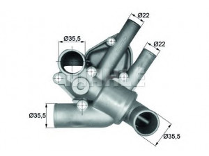 MAHLE ORIGINAL TI 65 80D termostatas, aušinimo skystis 
 Aušinimo sistema -> Termostatas/tarpiklis -> Thermostat
5942240, 7613433, 7628527