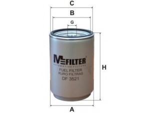 MFILTER DF 3521 kuro filtras 
 Techninės priežiūros dalys -> Papildomas remontas
20 539 578, 20745605, 20788794