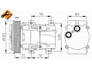 NRF 32076G kompresorius, oro kondicionierius 
 Oro kondicionavimas -> Kompresorius/dalys
1018267, 1018493, 1035435, 1406032