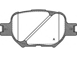 OPEN PARTS BPA0742.00 stabdžių trinkelių rinkinys, diskinis stabdys 
 Techninės priežiūros dalys -> Papildomas remontas
0446513030, 0446520480, 0446520500