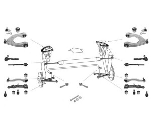 MEYLE WG0494701 vairavimo mechanizmas; rato pakaba 
 Vairavimas -> Prekių paieška pagal schemą