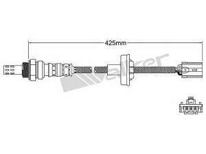 WALKER PRODUCTS 250-24981 lambda jutiklis 
 Variklis -> Variklio elektra
MD197852, MR 514427