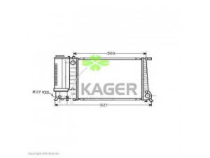 KAGER 31-0118 radiatorius, variklio aušinimas 
 Aušinimo sistema -> Radiatorius/alyvos aušintuvas -> Radiatorius/dalys
17111712982, 17111712994, 17111719304