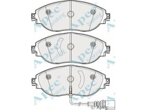 APEC braking PAD1844 stabdžių trinkelių rinkinys, diskinis stabdys 
 Techninės priežiūros dalys -> Papildomas remontas
3C0698151E, 3C0698151F, 7N0698151A