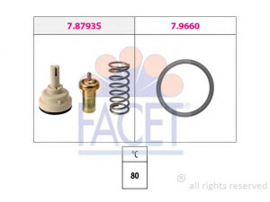 FACET 7.8793 termostatas, aušinimo skystis 
 Aušinimo sistema -> Termostatas/tarpiklis -> Thermostat