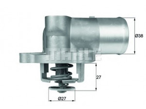 MAHLE ORIGINAL TI 76 87D termostatas, aušinimo skystis 
 Aušinimo sistema -> Termostatas/tarpiklis -> Thermostat
60559862