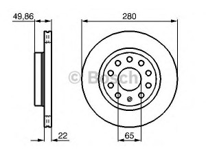 BOSCH 0 986 479 098 stabdžių diskas 
 Dviratė transporto priemonės -> Stabdžių sistema -> Stabdžių diskai / priedai
1K0 615 301 AC, 1K0 615 301 AK