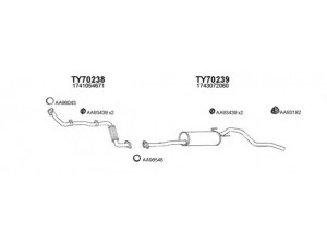 VENEPORTE 800206 išmetimo sistema 
 Išmetimo sistema -> Išmetimo sistema, visa
