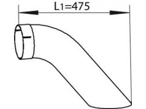 DINEX 54668 išleidimo kolektorius 
 Išmetimo sistema -> Išmetimo vamzdžiai
632.490.0310, 632.490.0310