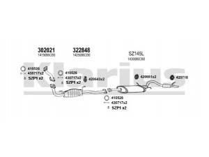 KLARIUS 820133U išmetimo sistema 
 Išmetimo sistema -> Išmetimo sistema, visa