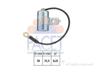 FACET 0.0397 kondensatorius, uždegimas 
 Kibirkšties / kaitinamasis uždegimas -> Degimo skirstytuvas/dalys
77 02 124 317, 00000A00072
