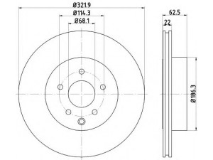 MINTEX MDC2615 stabdžių diskas 
 Dviratė transporto priemonės -> Stabdžių sistema -> Stabdžių diskai / priedai
43206CD005