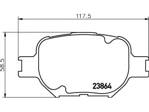 HELLA 8DB 355 010-201 stabdžių trinkelių rinkinys, diskinis stabdys 
 Techninės priežiūros dalys -> Papildomas remontas
0446513030, 0446520500, 0446520540