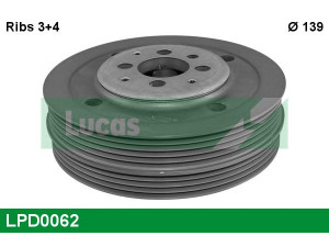 LUCAS ENGINE DRIVE LPD0062 skriemulys, alkūninis velenas 
 Diržinė pavara -> Dirželio skriemulys
038105243F, 038105243F, 038105243F