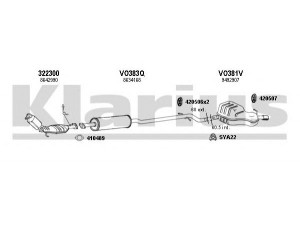 KLARIUS 960373U išmetimo sistema 
 Išmetimo sistema -> Išmetimo sistema, visa