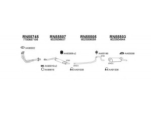 VENEPORTE 550297 išmetimo sistema 
 Išmetimo sistema -> Išmetimo sistema, visa