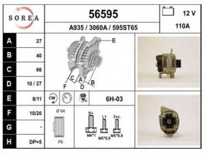 EAI 56595 kintamosios srovės generatorius
7701352124