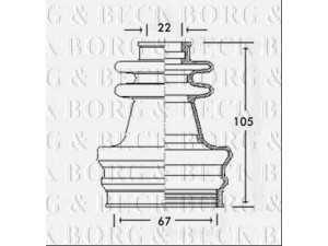 BORG & BECK BCB2417 gofruotoji membrana, kardaninis velenas 
 Ratų pavara -> Gofruotoji membrana
BAU4995