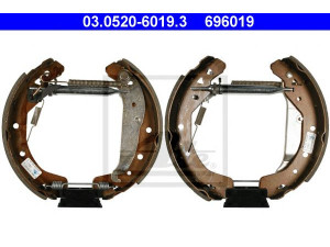 ATE 03.0520-6019.3 stabdžių trinkelių komplektas 
 Techninės priežiūros dalys -> Papildomas remontas