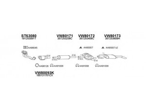 VENEPORTE 800134 išmetimo sistema 
 Išmetimo sistema -> Išmetimo sistema, visa