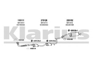 KLARIUS 570195E išmetimo sistema 
 Išmetimo sistema -> Išmetimo sistema, visa