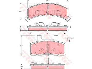 TRW GDB4040 stabdžių trinkelių rinkinys, diskinis stabdys
12321447, 18012226, 18024901, 18024903