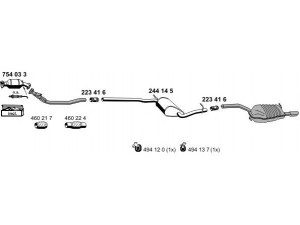 ERNST 010327 išmetimo sistema 
 Išmetimo sistema -> Išmetimo sistema, visa