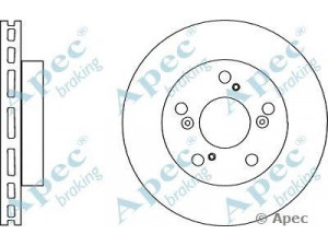 APEC braking DSK3014 stabdžių diskas 
 Dviratė transporto priemonės -> Stabdžių sistema -> Stabdžių diskai / priedai
45251SDCA00, 45251TA0A00, 45251TA0A01