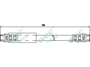 APEC braking HOS3185 stabdžių žarnelė 
 Stabdžių sistema -> Stabdžių žarnelės
4A0611707